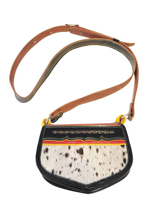 Jerico Handbags - Guarnieleria Jericó Columbian Carriel Paisa Traditional Cowhide Crossbody Bag
